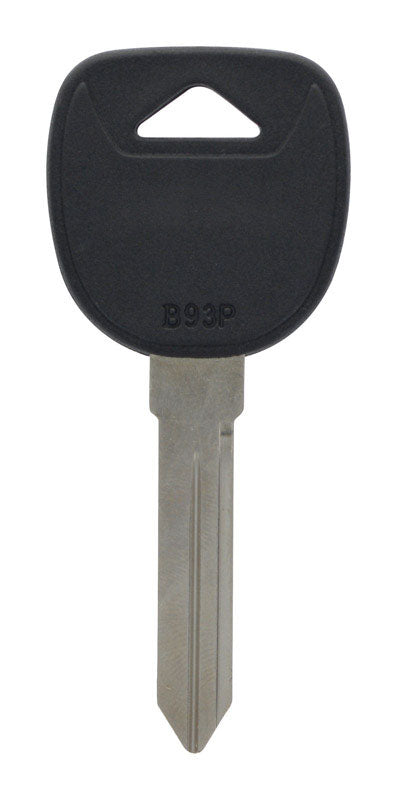 HILLMAN Traditional Key Automotive Key Blank Double For GM Black/Silver 88892, Pack of 5