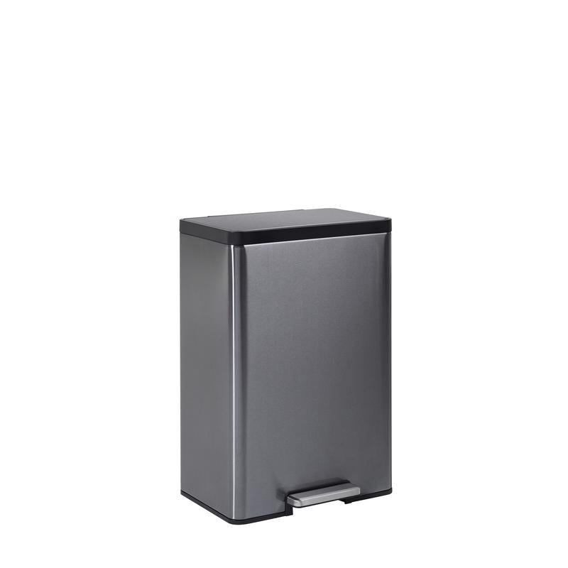 Rubbermaid 12 gal Gray Stainless Steel Step-On Trash Can 2112520
