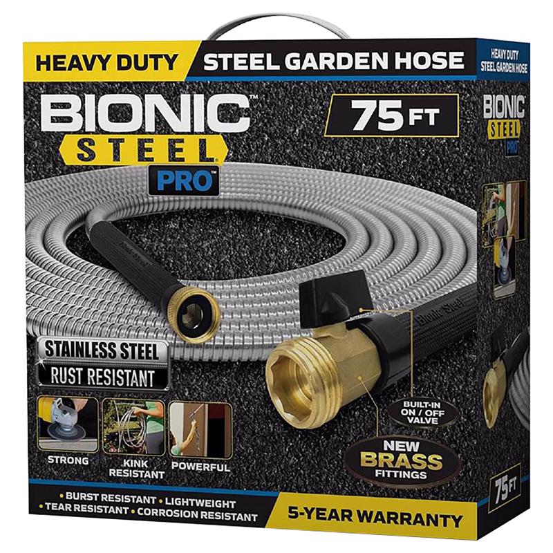 Bionic Steel Pro 5/8 in. D X 75 ft. L Heavy Duty Commercial Grade Garden Hose 2429, Pack of 2