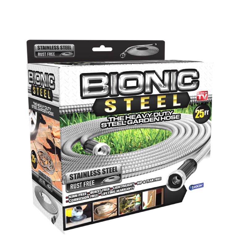 Bionic Steel Pro 5/8 in. D X 25 ft. L Heavy Duty Commercial Grade Garden Hose 2425