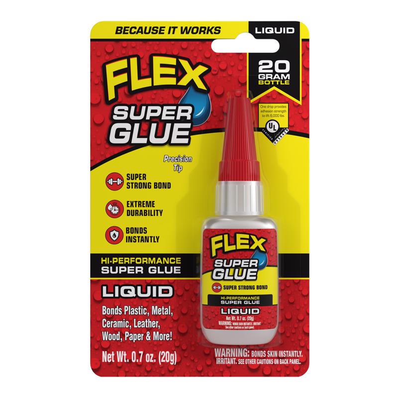 Flex Seal Family of Products Flex Super Glue High Strength Clear Super Glue 20 gm