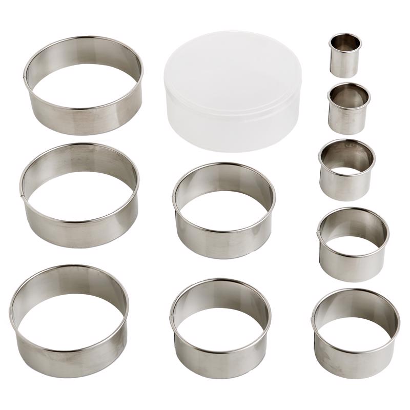 Mrs. Anderson's Baking Silver Stainless Steel Baking Cutters Set 22144