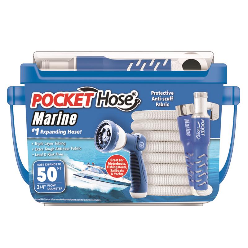 Pocket Hose Marine 3/4 in. D X 50 ft. L Medium Duty Expandable RV/Marine Hose 16749-6