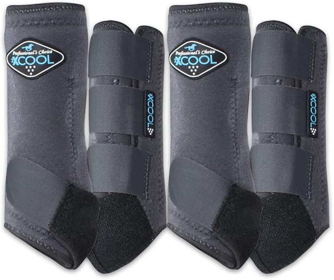 Professional's Choice 2XCOOL Sports Medicine Horse Boots | Protective & Breathable Design for Ultimate Comfort, Durability & Cooling in Active Horses | 2 Pack