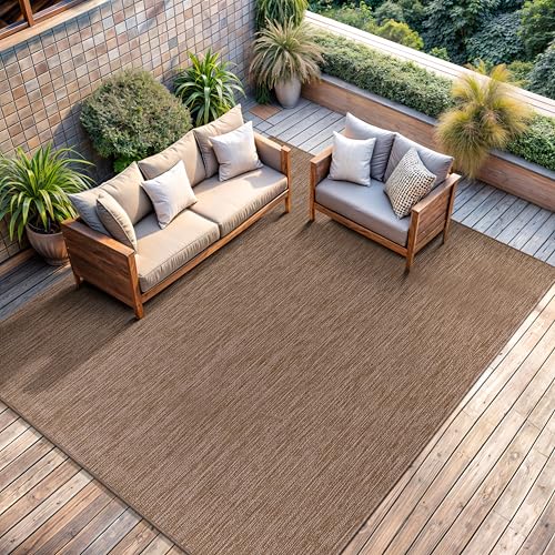 Outdoor Rug 10x14 Modern Area Rugs for Large Indoor and Outdoor Patios and Porches