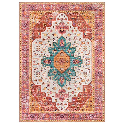 Ultra Thin Washable 10x14 Area Rugs for Bedroom (140 Sq Ft)
