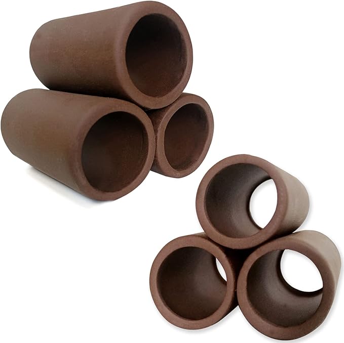 Ceramic Shelters, 2 pcs, Fish Tank Accessories, Fish House, Aquarium Hideout, Swim Holes Aquatic, Aquarium Cave, Ceramic Decoration for Freshwater and Saltwater Fish Tank (Pipes)