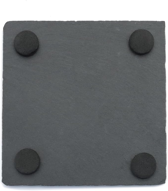 Slate Tiles for Reptiles, Food Bowl Dish Feeding Slate Tortoise Habitat Accessories for Reptiles Tank (10 x 10 cm)