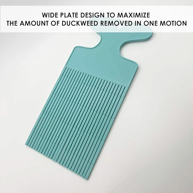 Aquarium Duckweed Removal Tool, 6.5 x 3 inch Floating Plant Comb Spatula, Aquatic Tank Cleaning Tool