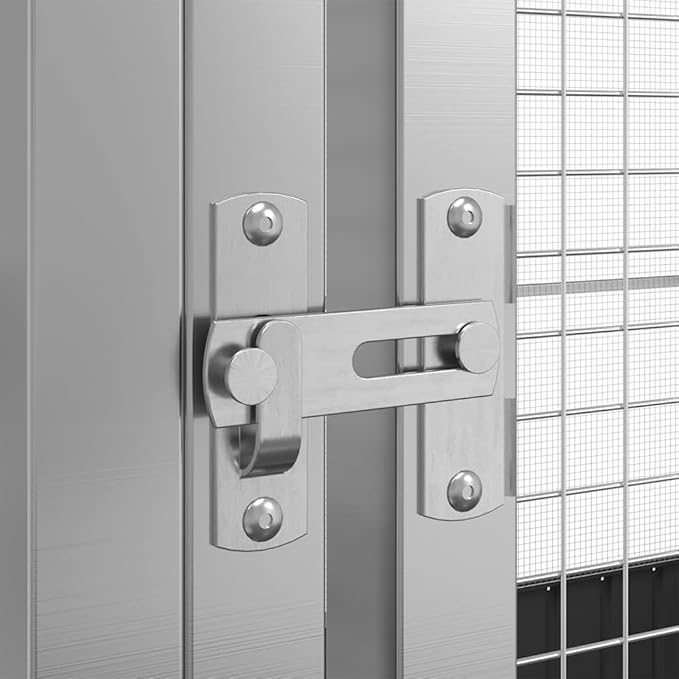 Steel Aviary with Extension, Large Bird Cage with Lockable Door, Aviary Spacious and Versatile Cage Ideal for Parakeets, Parrots, Lovebirds, Cockatiels, Pigeons, 490.6"x163"x83.5",-291