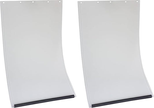 Large Replacement Dog Door Non PVC Flap Fits PetSafe PAC11-11039 - Measures 10 1/8" x 16 7/8" Longer Lasting, Most Energy Efficient, Less Shrinkage, BPA Free (Pack of 2)