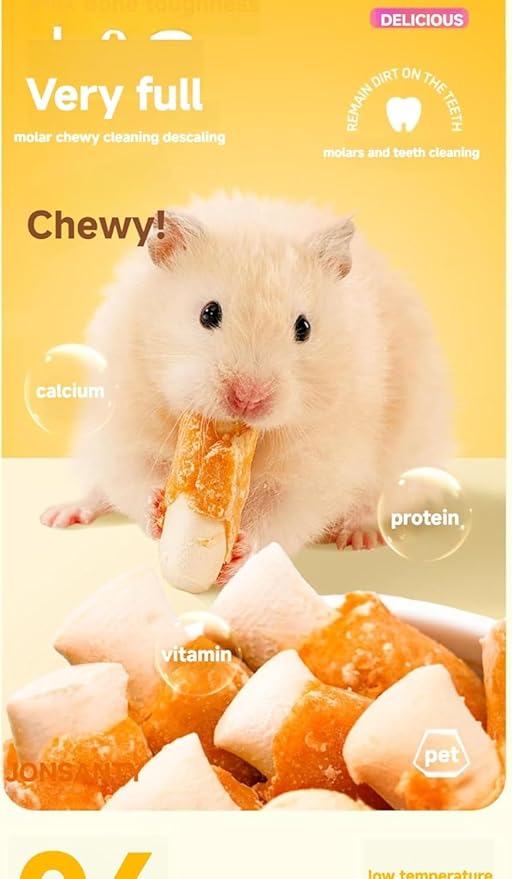 Chicken Cheese Hamster Molar Sticks - Tasty, Teeth - Cleaning & Nutritious