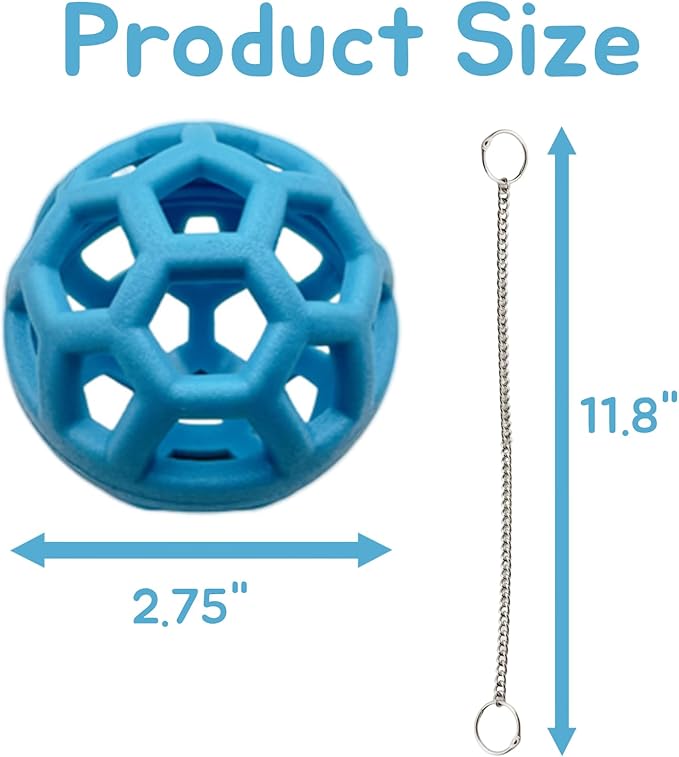 2 Pcs Tortoise Treat Ball, Hanging Hay Feeder for Small Animals, Turtle Foraging Toy with Fruit with Chain, Enrichment Feeding Ball for Pet Tortoise