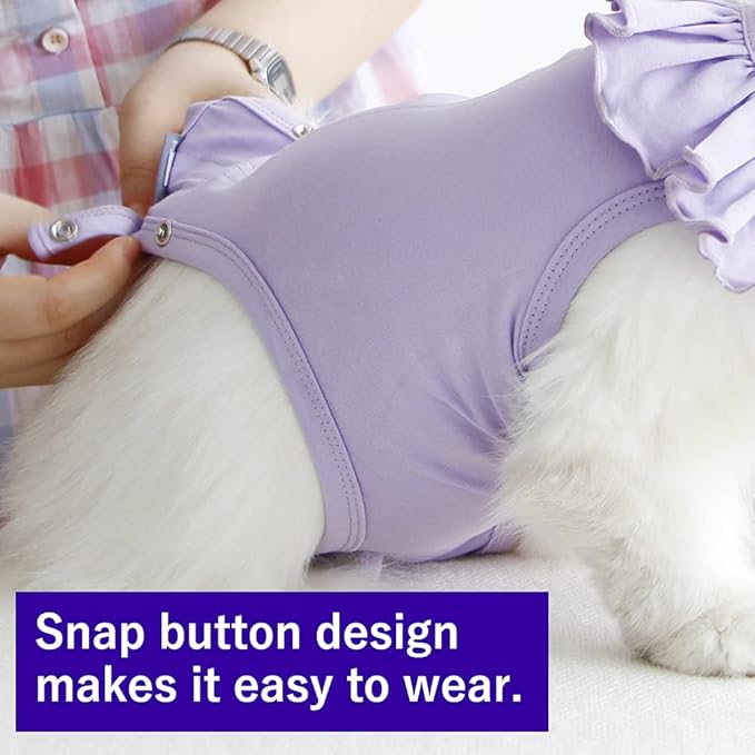 Cat Recovery Suit for Abdominal Wounds and Skin Diseases,Breathable Surgical Recovery Shirt After Surgery Wear Anti Licking Wounds,E-Collar Alternative for Female Cats Kitten(RSC01-blue-s)
