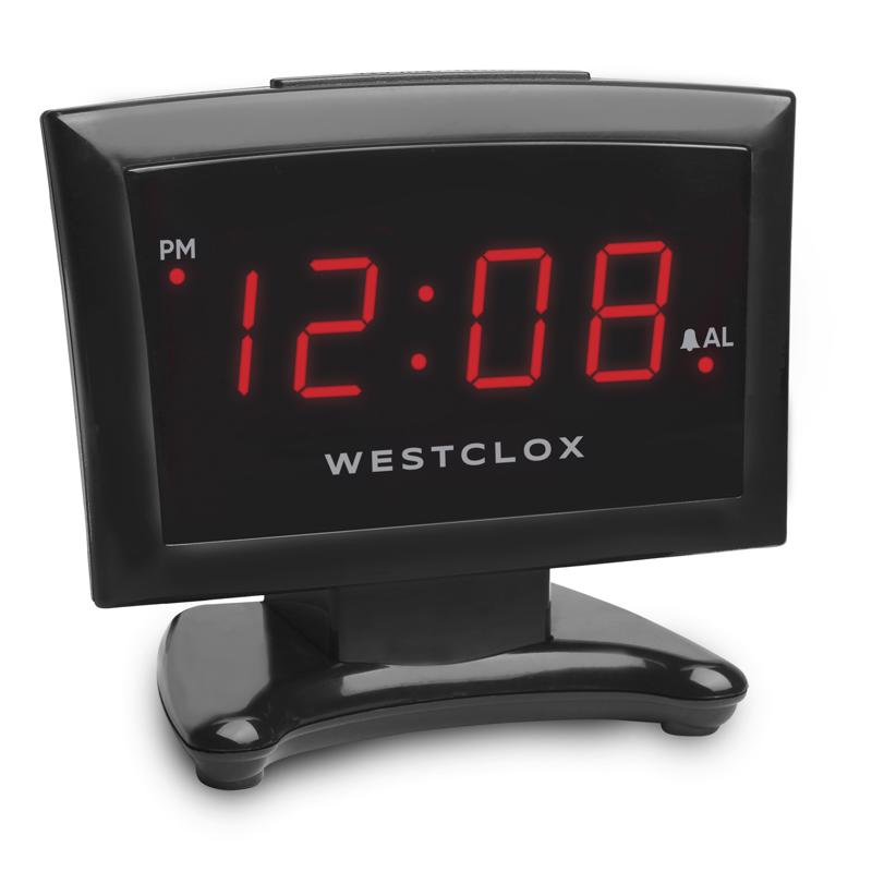 Westclox 2.25 in. Black Alarm Clock Digital 70014A