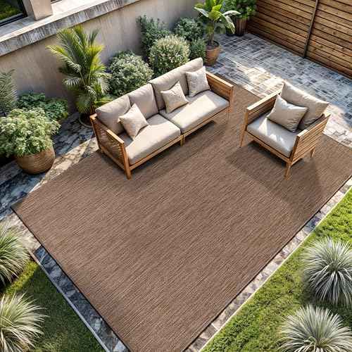 Outdoor Rug 10x14 Modern Area Rugs for Large Indoor and Outdoor Patios and Porches