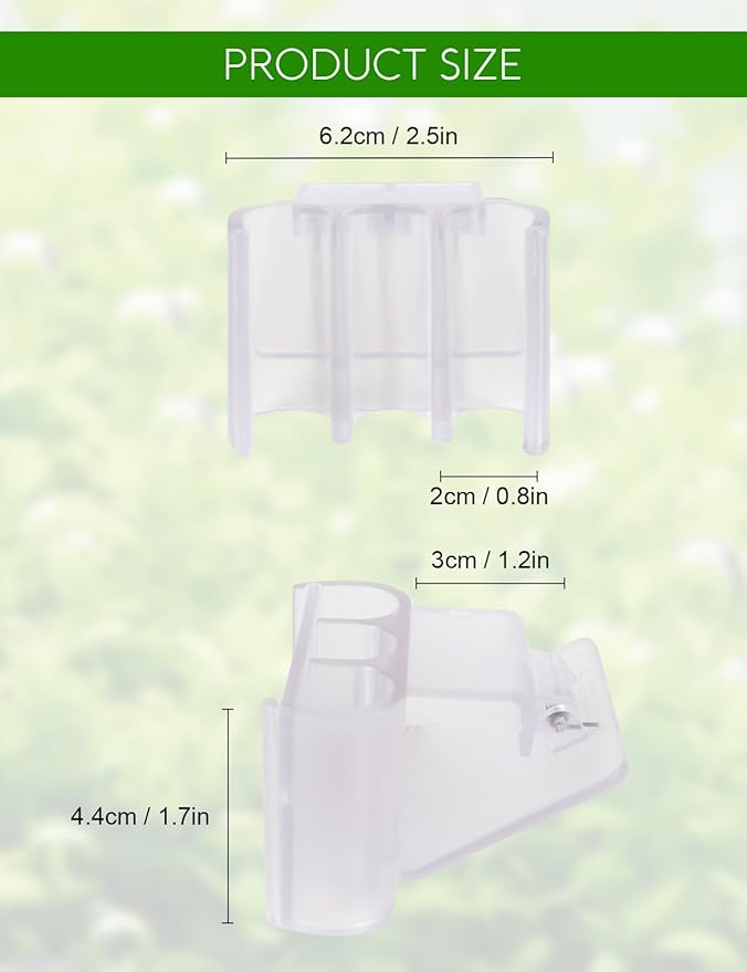 4 Pk Upgraded Aquarium Plant Holder, 3-Hole Hanging Aquarium Plant Holder with Clip, Suitable for Fish Tank Plant Potting, Aquarium Decoration, White