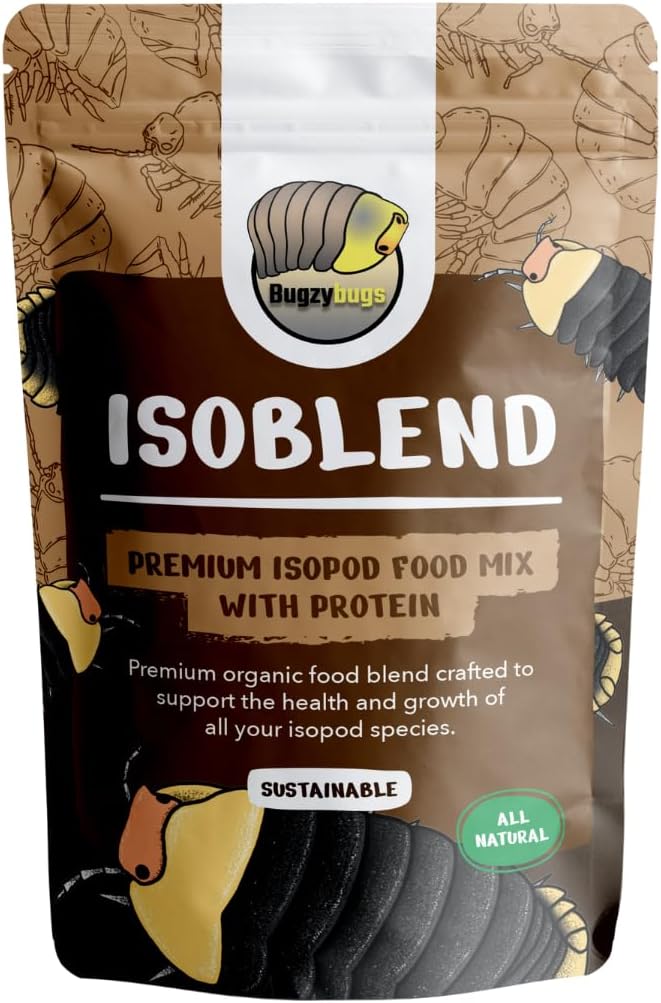 Isoblend Premium Isopod Food Feed Mix All Natural Protein Vegetable Dry Blend for Isopods Feeders Insects