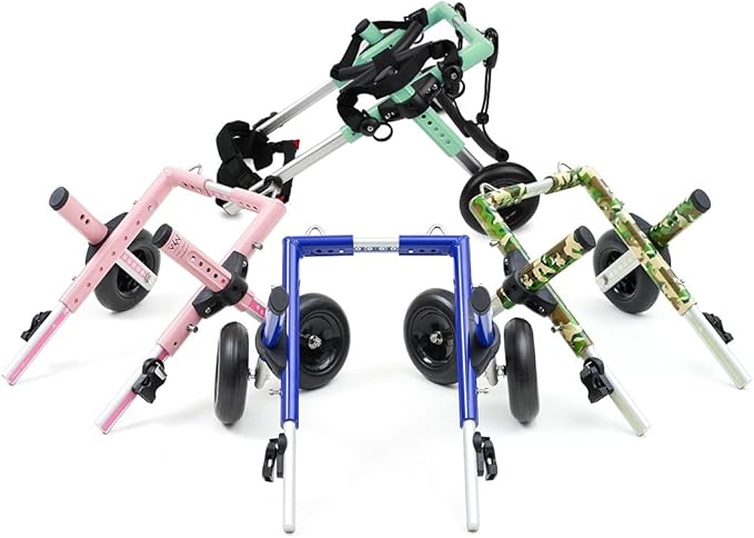 Walkin' Wheels Lightweight – for Small Cats 2 to 20 Pounds – Veterinarian Approved – Cat Wheelchair for Back Legs, for Cats 11-20 lbs, 9-13 inches Leg Height – Seafoam