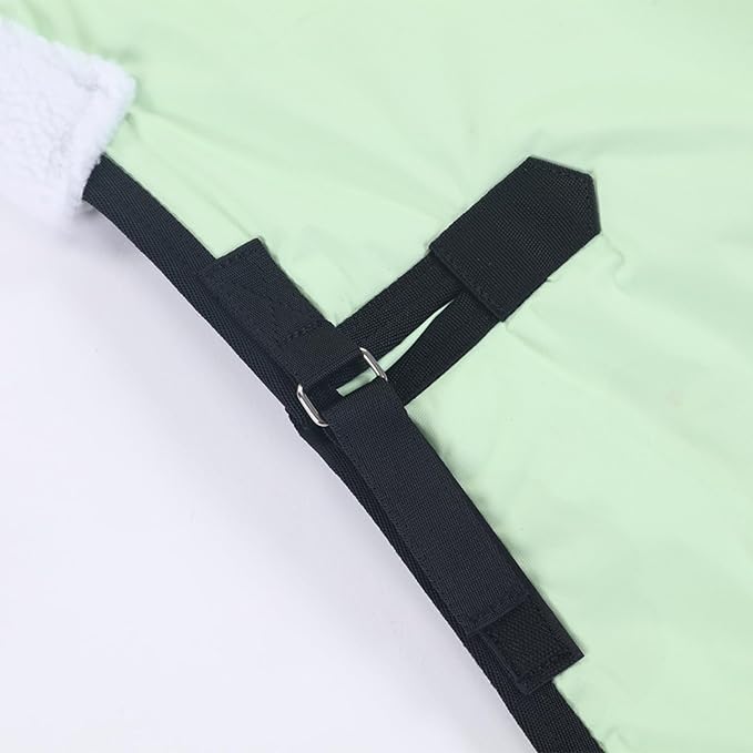 Foal/Mini Horse Size 30"-48" Waterproof & Breathable 300 Denier Winter Turnout Blanket with 150g Polyfill Grassgreen Large