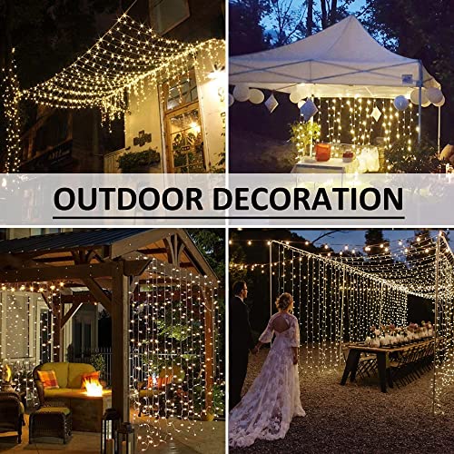 LED Curtain Lights Outdoor 12ft x10ft
