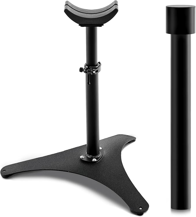 Zonon Metal Adjustable Farrier Stand Blacksmith Farrier Horse Hoof Stand Height Farrier Stand for Horses Black Horse Hoof Trimming Tools (Metal Triangular Base)
