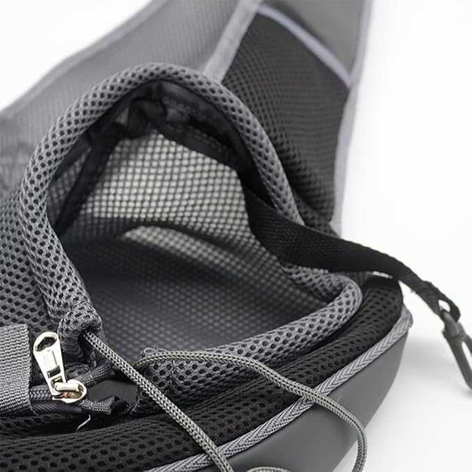 Pet Dog Sling Carrier, Breathable Mesh Portable Travel Safe Pet Sling Shoulder Bag Carrier with Adjustable Non-Slip Shoulder Strap for Small Dogs Cats Puppy (Large, Pink)