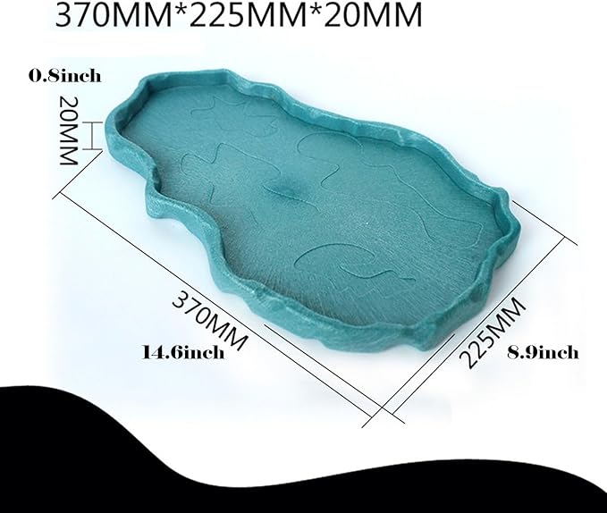 Luminous Reptile Food Bowl and Water Dish - Large Terrarium Bowl for Tortoises
