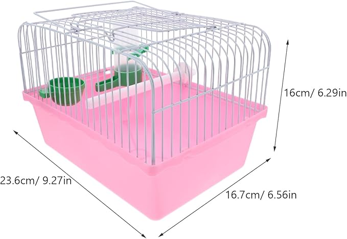 VANZACK cage Small Pet Cage Parrot Portable Bird Small Bird Pet Travel Carrier Travel Carrier Portable Hamster