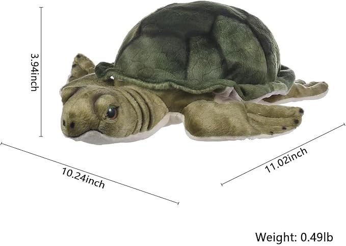 Sea Turtle Stuffed Animal, 11 Inch Small Stuffed Animals for Boys and Girls, Cute Plushies, Soft Plushy Toys, Turtle Gifts for Kids, Birthday, Easter Basket Stuffers