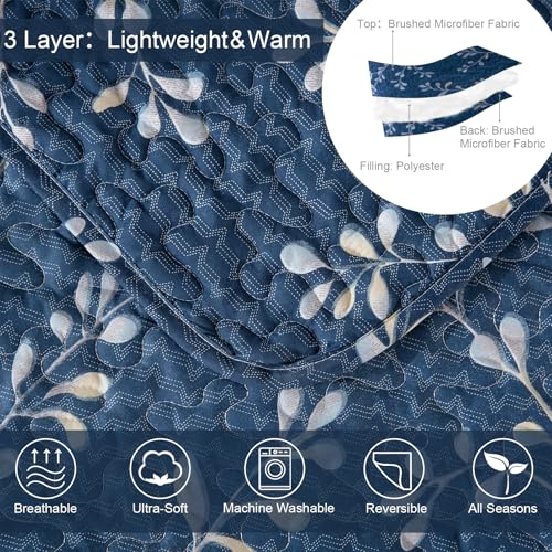 Reversible Boho California King Quilt (3 Count)