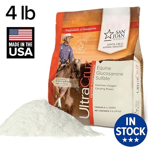 UltraCruz - sc-364852 Equine Horse Glucosamine Sulfate Joint Supplement, 4 lb, Powder (212 Day Supply)