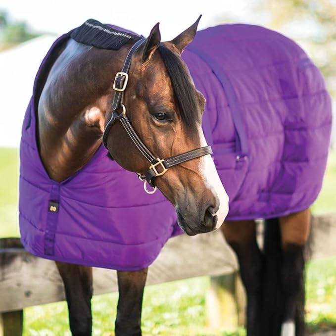 Dura-Nylon V-Free Horse Stable Blanket | Custom Fit & Breathable Winter Horse Sheet | Medium Weight Horses Blankets