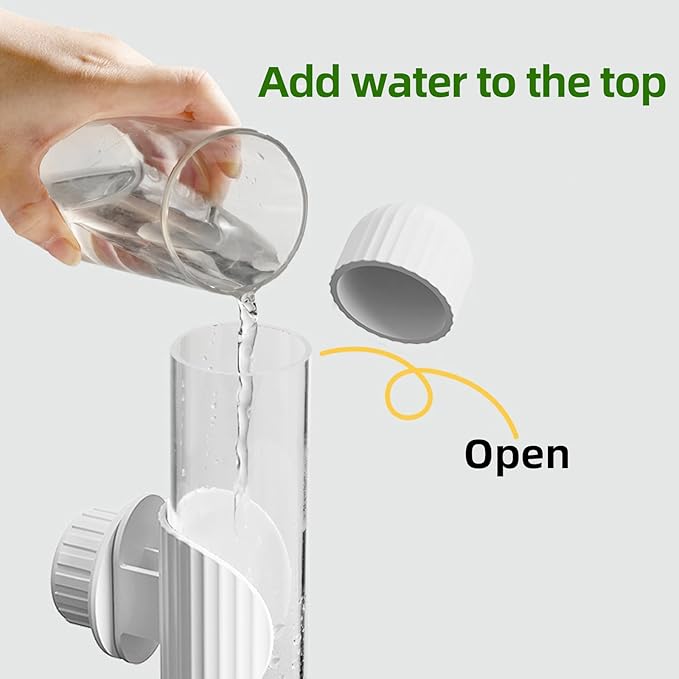 9.4 Fl Oz Bird Water Feeder No Mess Bird Cage Suspended Automatic Water Dispenser Parakeet Cockatiel Finch Lovebirds Budgies Canary (Green, 9.4 fl oz (280ml))