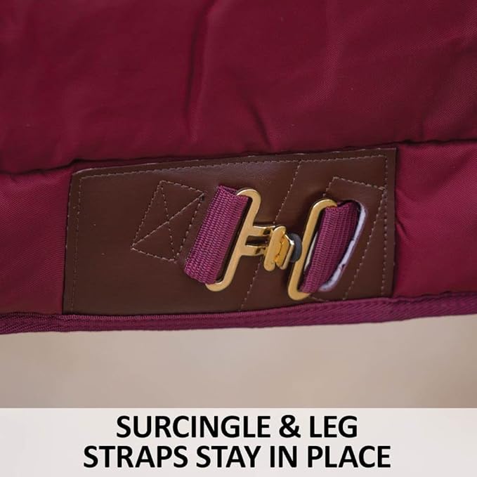 Cutback Fit Zenith Dura-Nylon Horse Stable Blanket | Adjustable Leg Strap | Breathable Horse Blankets & Sheets | Heavyweight Insulation Horse Blankets