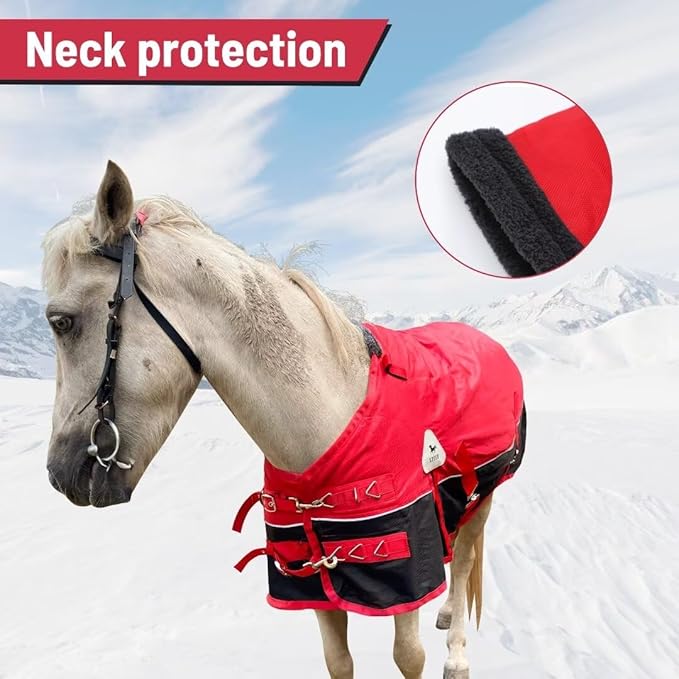 Mini Horse/Pony/Foal/Miniature1600 Denier Horse Turnout Blanket, Horse Care Sheet, Waterproof Breathable Horse Blanket (220g Fill)