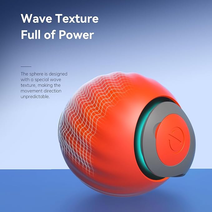 Petgravity Speedy Sprint Ball Toy for Cat Type-C Rechargeable Interactive Cats Toy 2 Set
