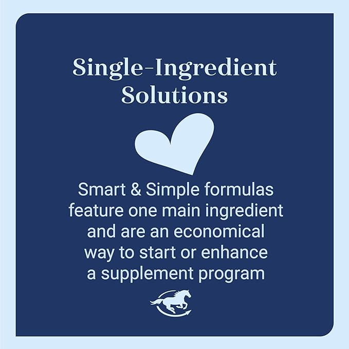 Smart & Simple Taurine Powder | Horse Supplements | 14,200 mg of Taurine for Horses | Supports Muscles External and Internal Structure | Supports a Calm Demeanor | 156 Servings | 5 lb