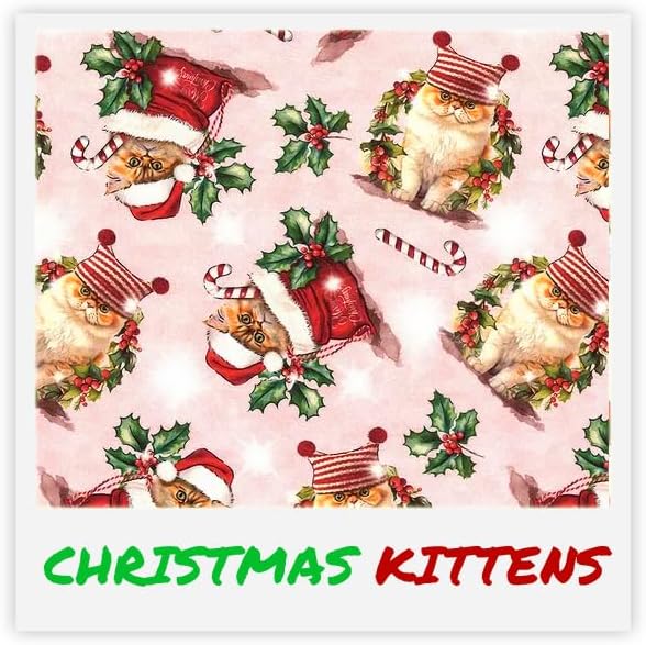 Kitty Kick Stix 15" Catnip Kicker Toy – Set of 2 | Handmade in USA | Interactive Cat & Kitten Toy | Durable Kicker Packed with 100% Potent Catnip for All Breeds (Christmas Mix)