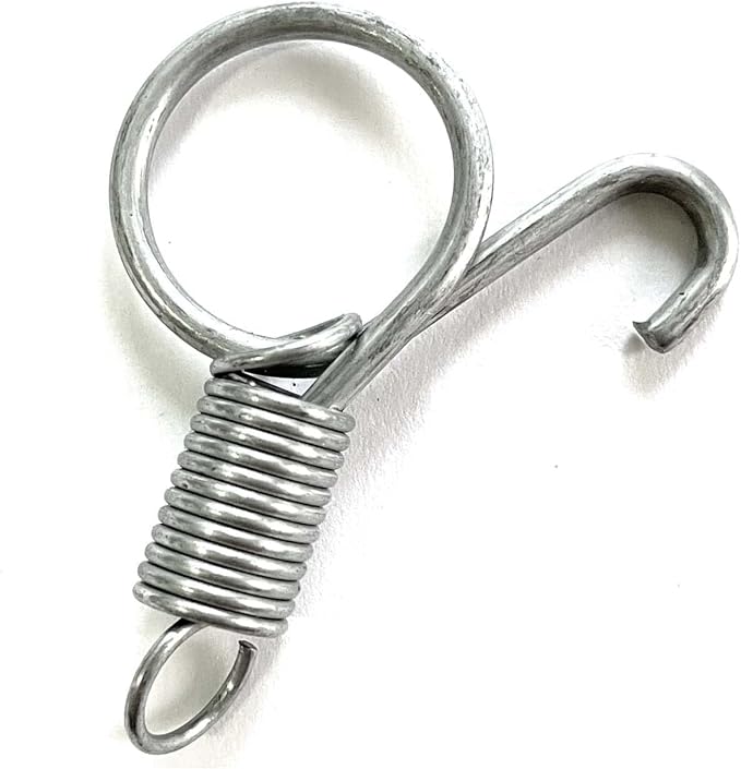 20Pcs Spring Door Latch for Cages Metal Finger Spring Hooks 2 Sizes Multi-Functional Wire Cage Spring Latch Security for Fixing Pet Cage Door Dog Cat Hamsters Bunny Bird Parrot Cages Hook