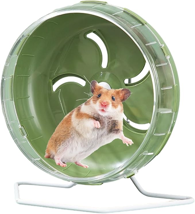 Doefo Silent Hamster Wheel 6 Inch - Quiet Hamster Wheel Dwarf Hamster Toys | Hamster Exercise Wheels Small Animal Toys, Exercise Wheel for Hamsters, Gerbils, Mice, Hedgehog