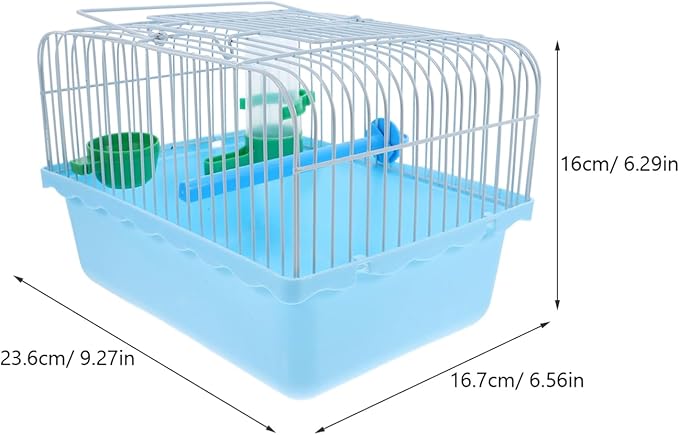 Kisangel Portable Bird Cage Food Box Water Bottle Spacious Travel Carrier for Parakeets Lovebirds Pets Easy to Transport for Outdoor Adventures