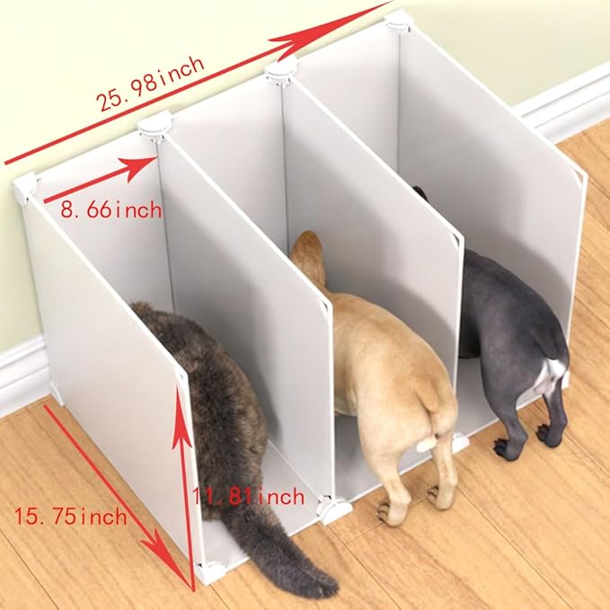 Indoor cat Restaurant/Feeding Area， Multi-cat Feeding Station， Cat Feeding Enclosure ，Shared Feeding Area for Multiple Cats,Adjustable