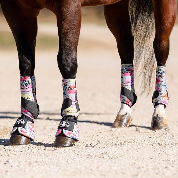 Professional's Choice 2XCOOL Sports Medicine Horse Boots | Protective & Breathable Design for Ultimate Comfort, Durability & Cooling in Active Horses | 2 Pack