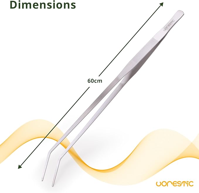 VORESTIC Aquarium Tweezers (Curved, 23.6")