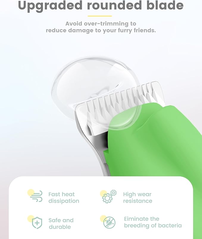 Dog Paw Trimmer with LED Display, Ultra-Low Noise Cordless Paw Trimmers for Dog's Feet, Cordless Hair Trimmer for Paws, Ears, Face, Rump
