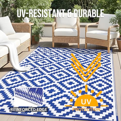Outdoor Rug 9x18 ft Waterproof Reversible Mat (162 Sq Ft)
