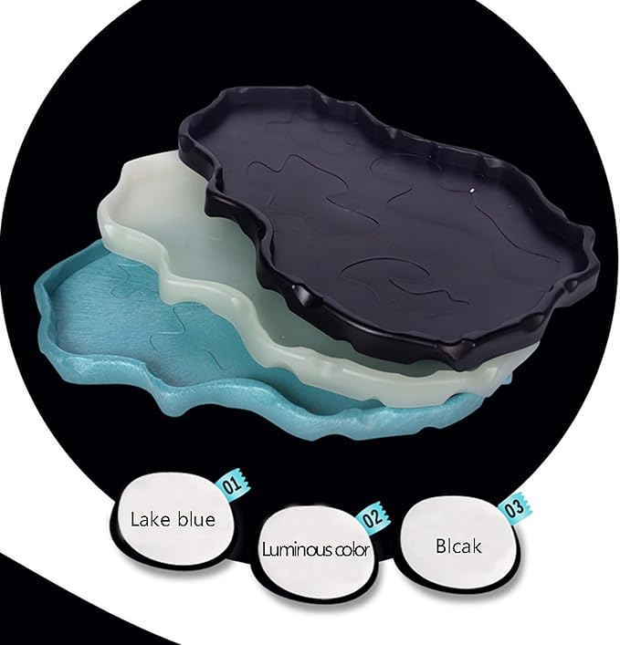 Luminous Reptile Food Bowl,Large Water Dish,Terrarium Bowls, Tortoise Bowl (Black)