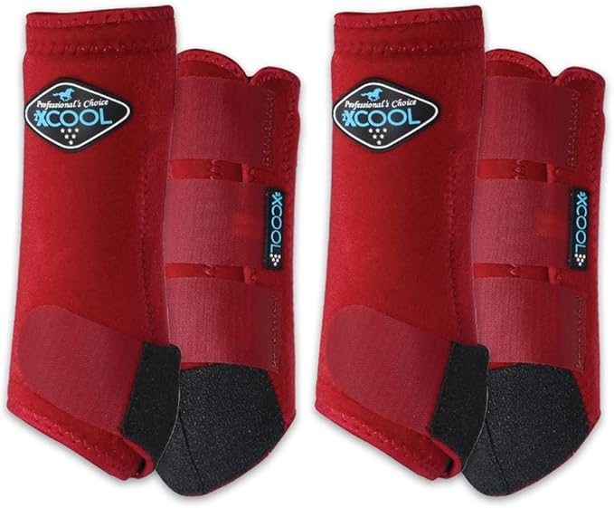 Professional's Choice 2XCOOL Sports Medicine Horse Boots | Protective & Breathable Design for Ultimate Comfort, Durability & Cooling in Active Horses | 2 Pack