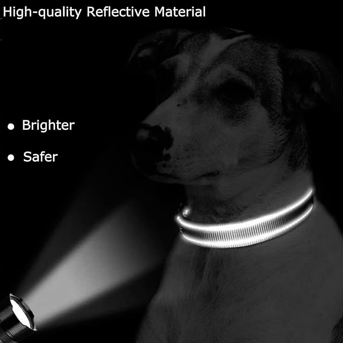 Roses&Poetry Reflective Dog Collar with Gradient Mistyrose, Adjustable Durable Pet Collars for Small Medium Large Dogs (Mistyrose-S)